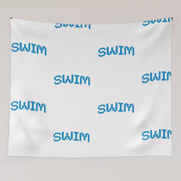Item preview, etro Pixel Art Swim Text Design designed and sold by moamaxshop.