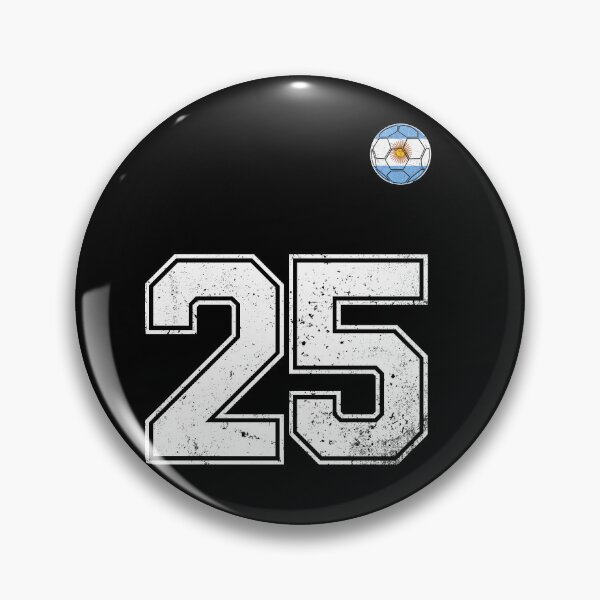 Item preview, Number 25 Argentina Flag Football Fan designed and sold by RoyesButler.