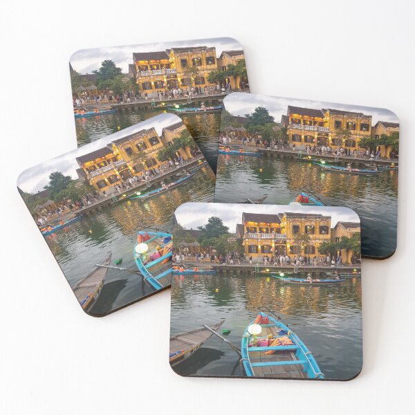 Item preview, Hoi An River Boats - Thu Bon River Vietnam | UNESCO Ancient Town Art designed and sold by Ross.A.Campbell.