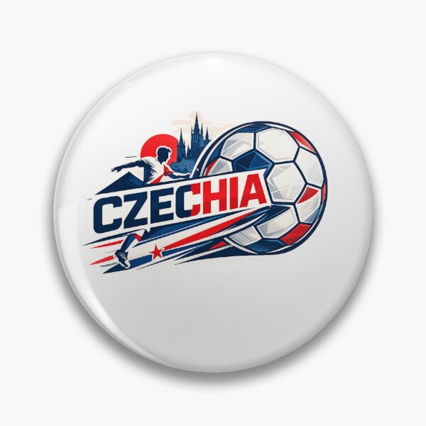 Item preview, Czech Football Sticker for Fans Who Live the Game | Minimal Soccer Design designed and sold by shlepyart.