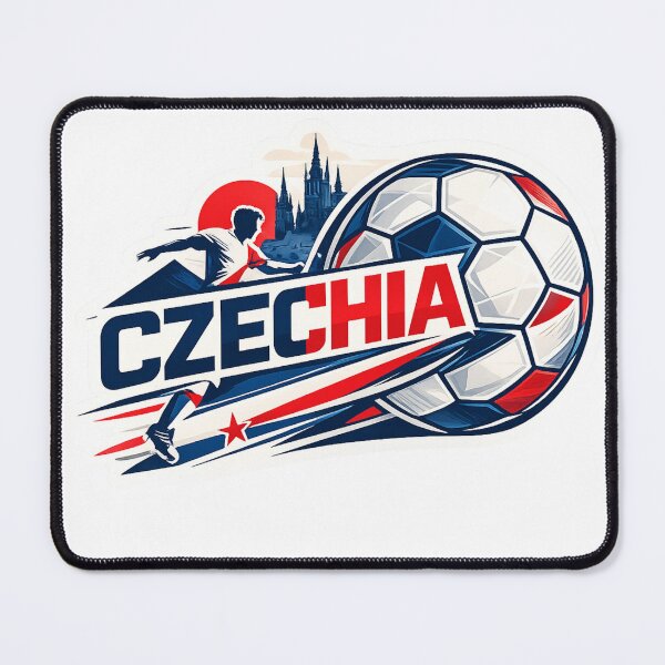 Item preview, Czech Football Sticker for Fans Who Live the Game | Minimal Soccer Design designed and sold by shlepyart.