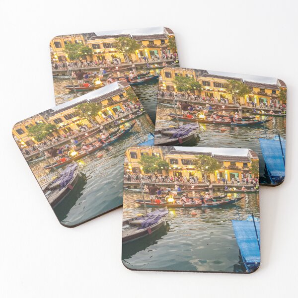 Item preview, Hoi An River Boats - Thu Bon River Vietnam | UNESCO Ancient Town Art designed and sold by Ross.A.Campbell.