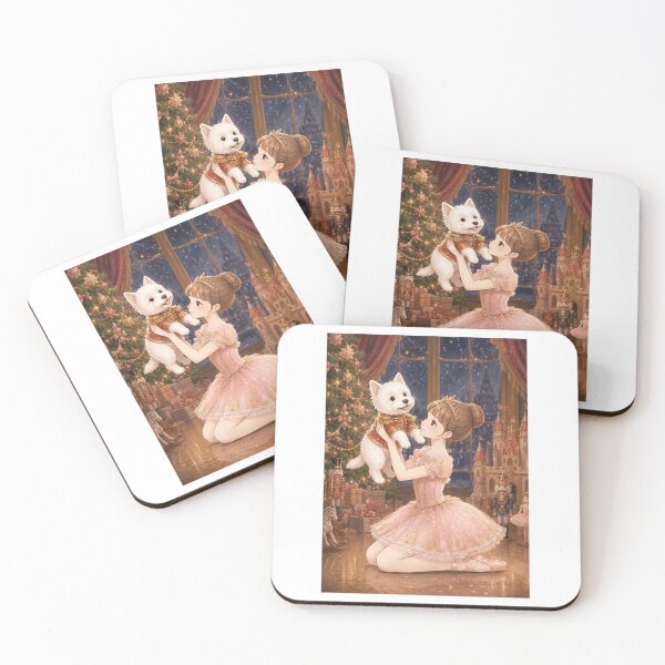 Item preview, Ballerina & Westie — The Nutcracker | Anime Watercolor Illustration designed and sold by ballerinadogs.