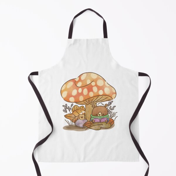 Item preview, My Cozy Place Mushroom Reading Bear Graphic designed and sold by SaraspringDes.