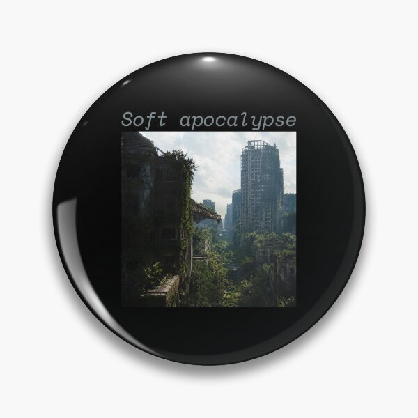 Item preview, Soft Apocalypse — Overgrown City Dark Aesthetic Art Print | Post-Apocalyptic Nature Poster designed and sold by ArtofDari.