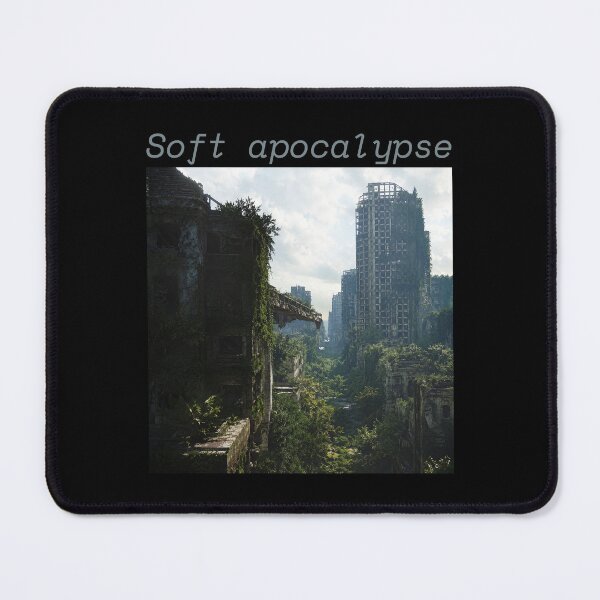 Item preview, Soft Apocalypse — Overgrown City Dark Aesthetic Art Print | Post-Apocalyptic Nature Poster designed and sold by ArtofDari.
