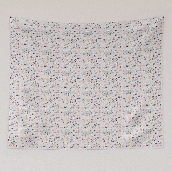 Item preview, Japan Fuji Shushi Cherry blossom  Handmade Pattens designed and sold by Siam Soul Studio.