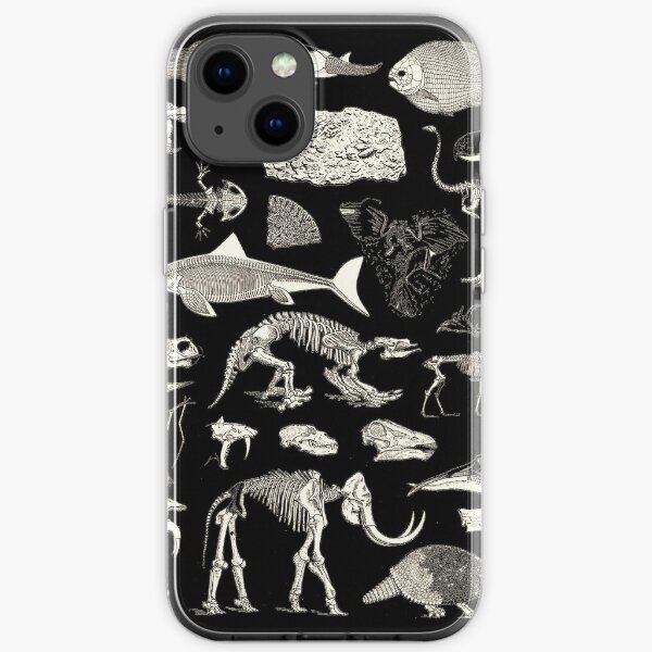 Paleontology Illustration iPhone Soft Case
