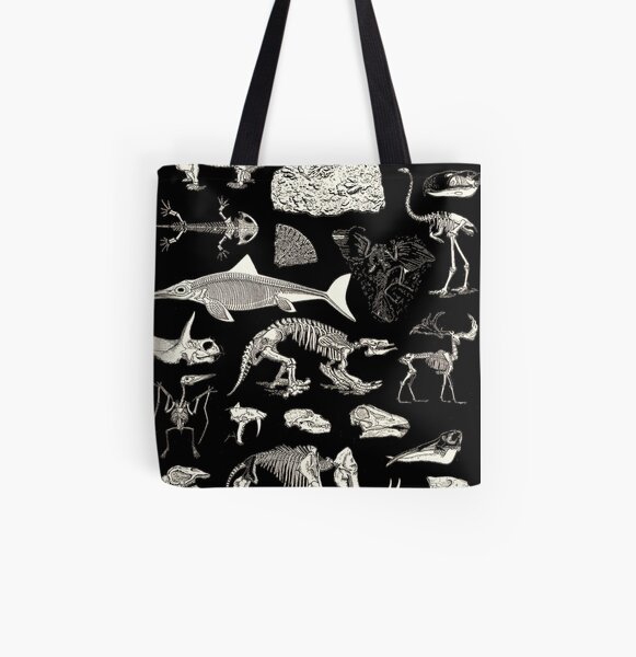 Paleontology Illustration All Over Print Tote Bag