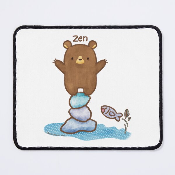 Item preview,  A Zen Bear Rock Balancing Meditation Art designed and sold by SaraspringDes.