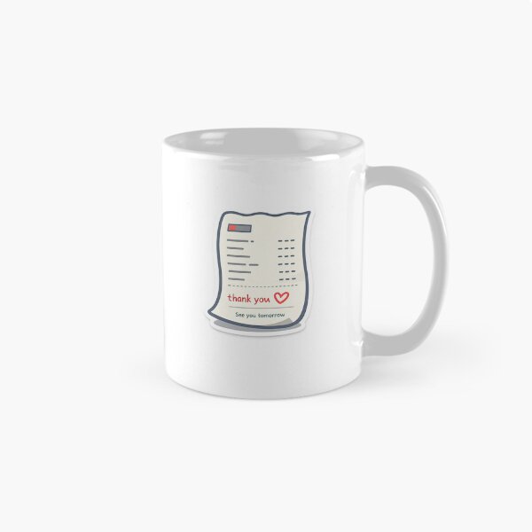 Item preview, Diseño minimalista de etiqueta para recibo "Hasta mañana" designed and sold by Naviora.