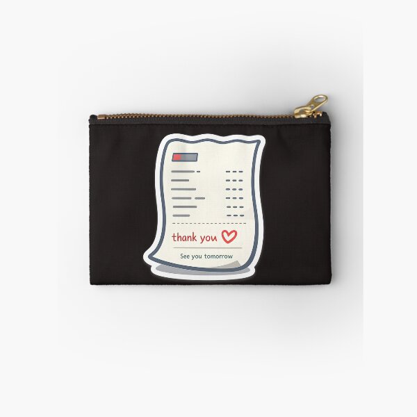 Item preview, See You Tomorrow Minimal Receipt Sticker Design designed and sold by Naviora.