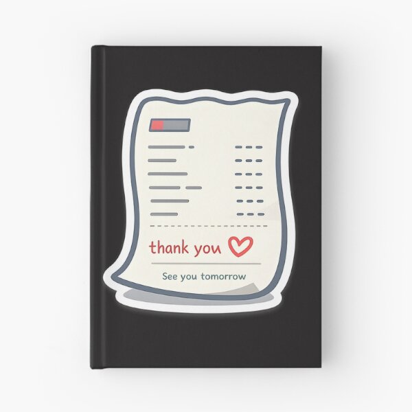 Item preview, See You Tomorrow Minimal Receipt Sticker Design designed and sold by Naviora.