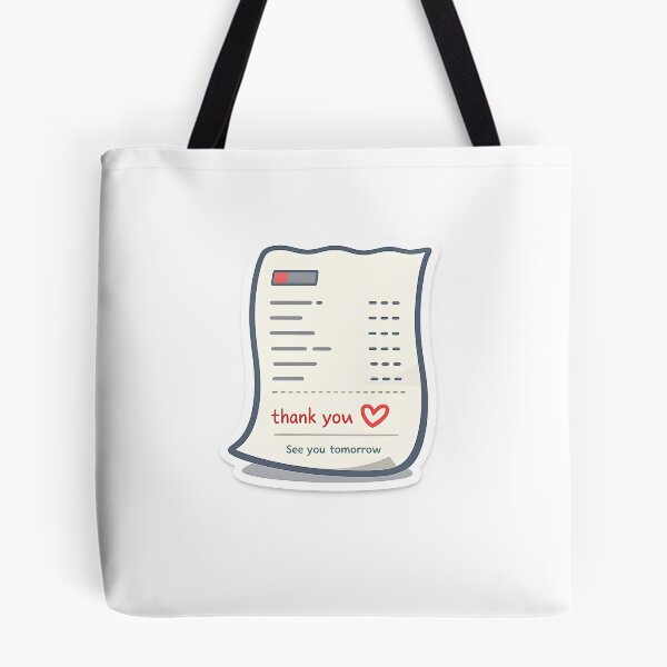 Item preview, See You Tomorrow Minimal Receipt Sticker Design designed and sold by Naviora.
