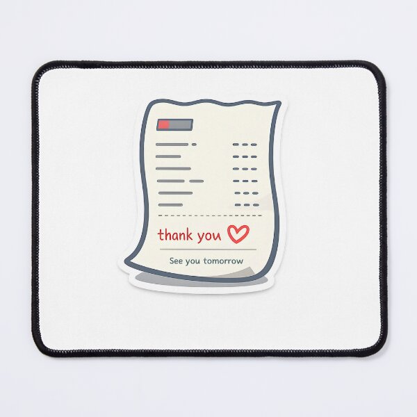 Item preview, See You Tomorrow Minimal Receipt Sticker Design designed and sold by Naviora.