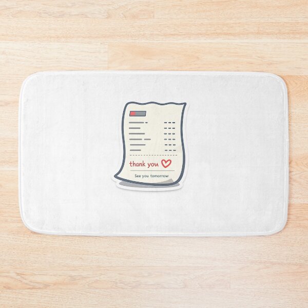 Item preview, See You Tomorrow Minimal Receipt Sticker Design designed and sold by Naviora.