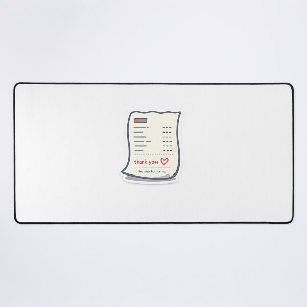 Item preview, See You Tomorrow Minimal Receipt Sticker Design designed and sold by Naviora.