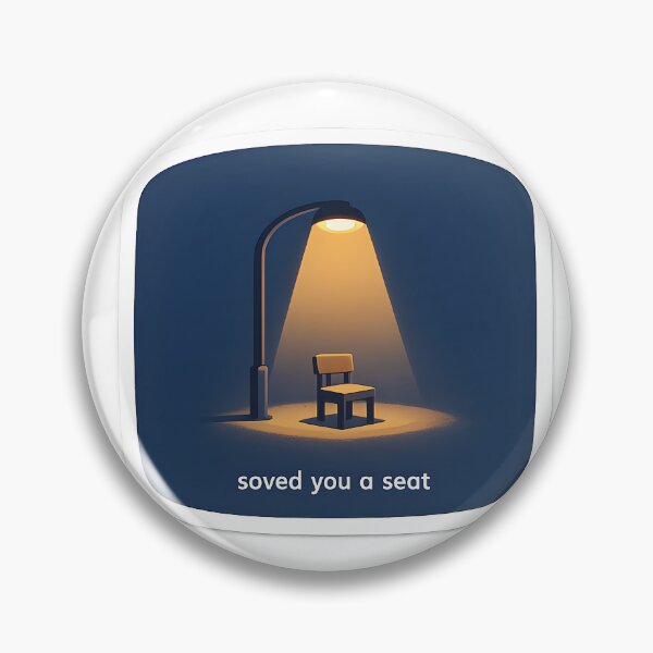 Item preview, Saved You A Seat Minimal Night Design designed and sold by Naviora.