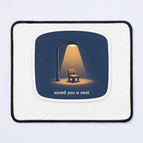 Item preview, Saved You A Seat Minimal Night Design designed and sold by Naviora.