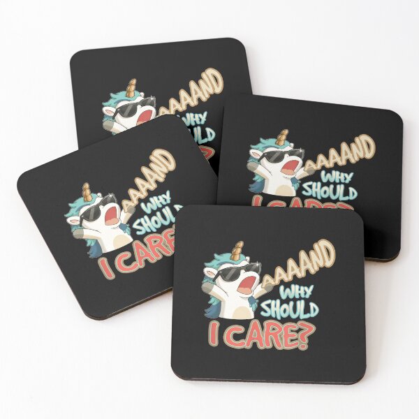 Item preview, Annnd Why Should I Care Unicorn Sarcastic Funny Saying designed and sold by cass-vale-lab.