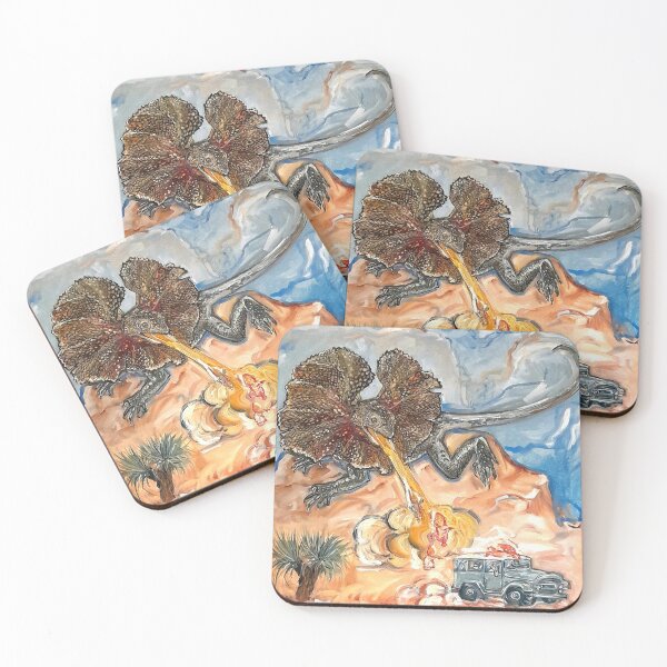 Item preview, Frilled Neck Lizard in the Australian Outback designed and sold by Liz HL Art Shop.