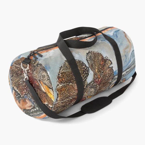 Item preview, Frilled Neck Lizard in the Australian Outback designed and sold by Liz HL Art Shop.