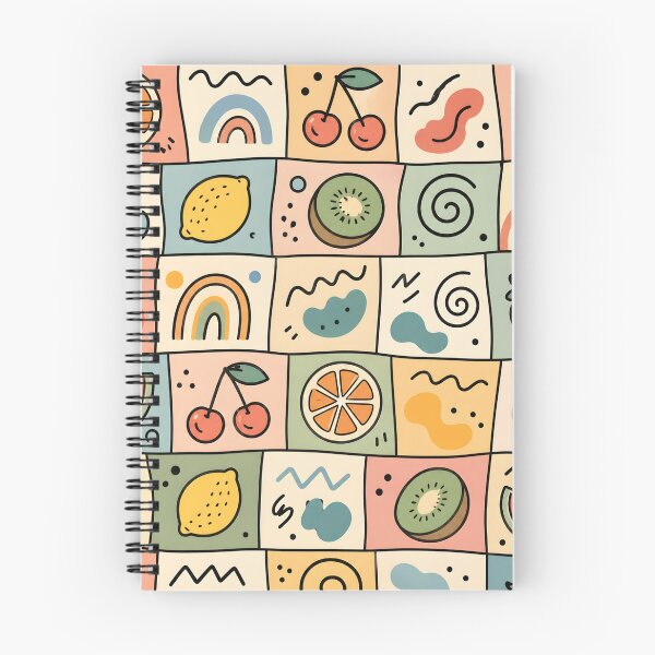 Item preview, Pastel Retro Fruit Mosaic Pattern. designed and sold by aashcreat.