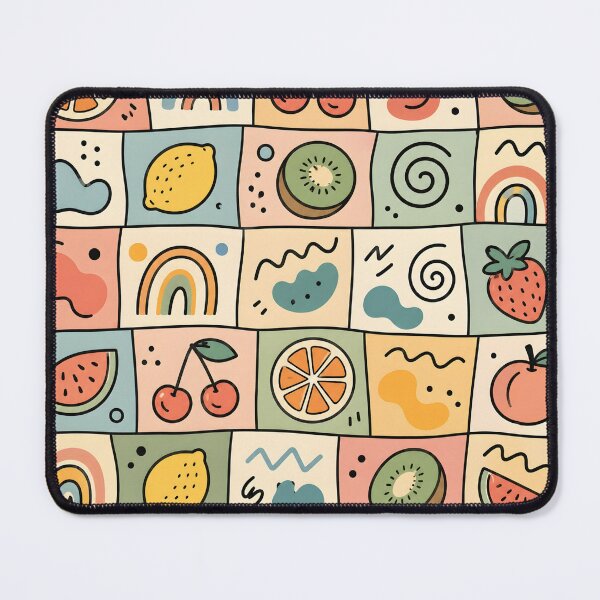 Item preview, Pastel Retro Fruit Mosaic Pattern. designed and sold by aashcreat.