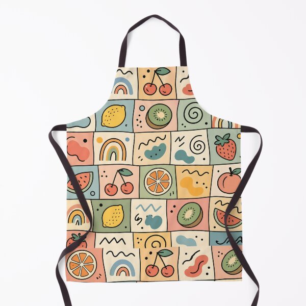 Item preview, Pastel Retro Fruit Mosaic Pattern. designed and sold by aashcreat.