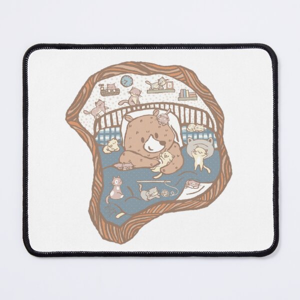 Item preview, A Bear Who Loves Cats Cozy Blanket Drawing designed and sold by SaraspringDes.