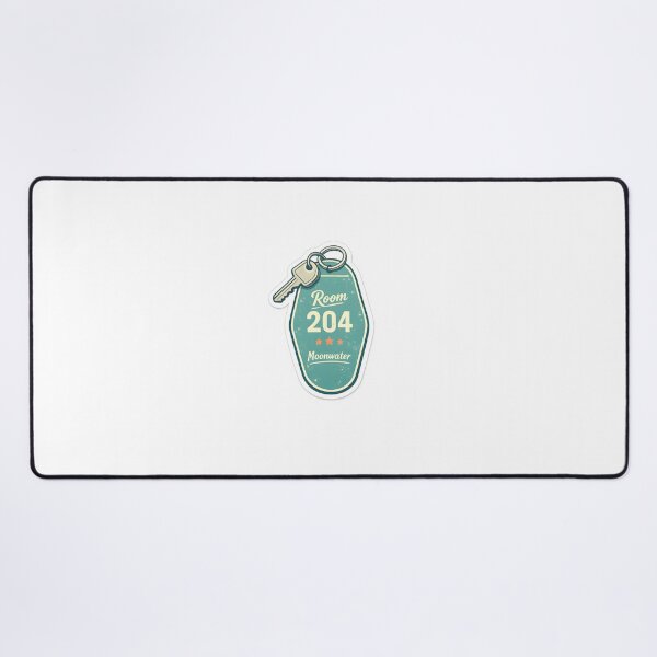 Item preview, Moonwater Motel Minimal Vintage Keychain Design designed and sold by Naviora.