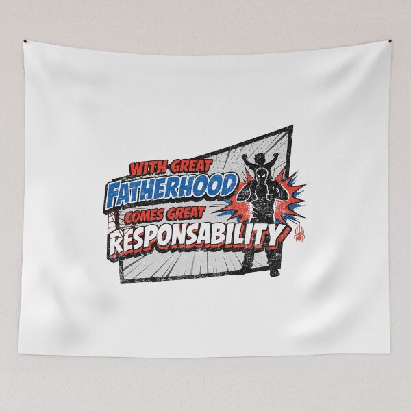 Item preview, Spider Dad - Great Fatherhood Great Responsibility designed and sold by Nacho Average Designs.
