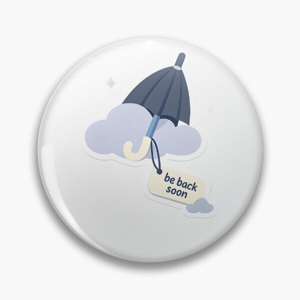 Item preview, Be Back Soon Minimal Umbrella Design designed and sold by Naviora.