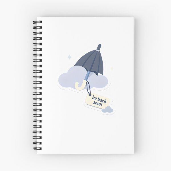 Item preview, Be Back Soon Minimal Umbrella Design designed and sold by Naviora.