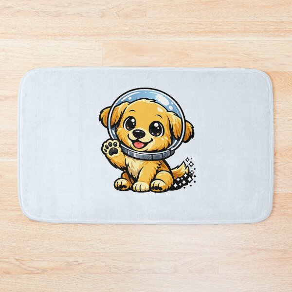Item preview, Cute Chibi Golden Retriever Astronaut Space Puppy designed and sold by tineldesign.