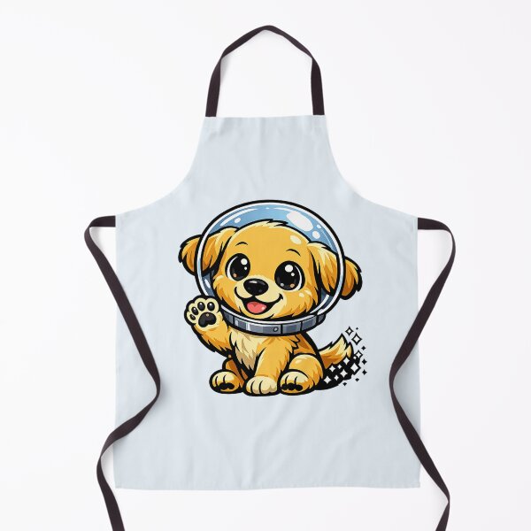 Item preview, Cute Chibi Golden Retriever Astronaut Space Puppy designed and sold by tineldesign.