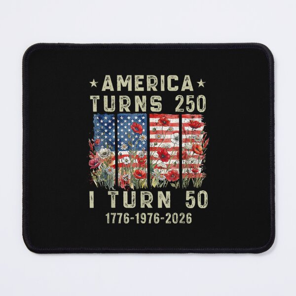Item preview, Funny America Turns 250 I Turn 50 1976 50th Birthday designed and sold by cass-vale-lab.