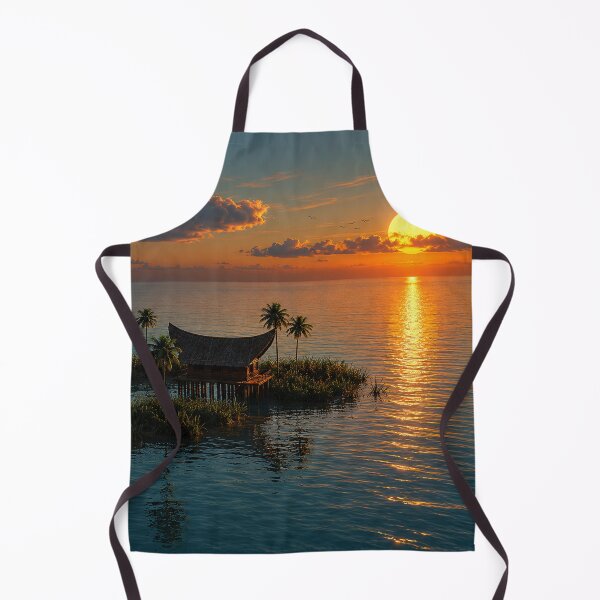 Item preview, Caribbean Dream – Tropical Sunset Island Escape - Cinematic Ocean Paradise Art designed and sold by Extravanganzza.