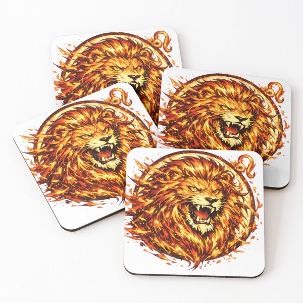 Item preview, Fiery Leo Zodiac Lion - Fire Sign Art designed and sold by Estairco.