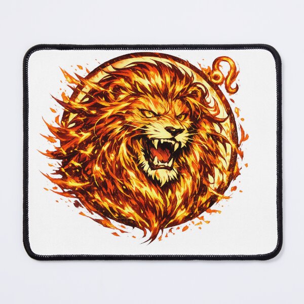 Item preview, Fiery Leo Zodiac Lion - Fire Sign Art designed and sold by Estairco.