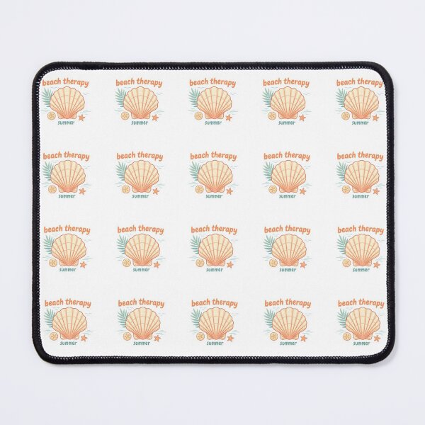 Item preview, Beach Therapy Cute Sea Shell Quote designed and sold by brandingpro.