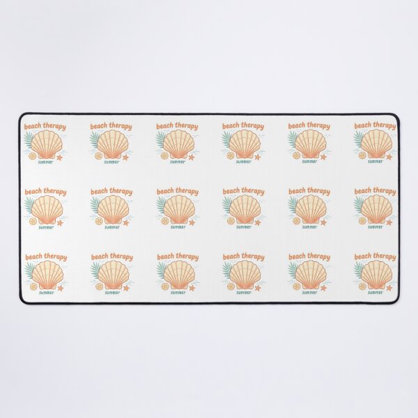 Item preview, Beach Therapy Cute Sea Shell Quote designed and sold by brandingpro.