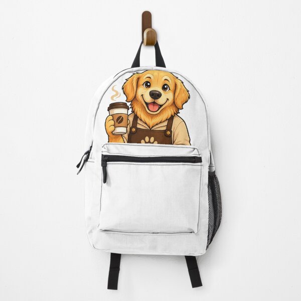 Item preview, Cute Golden Retriever Coffee Lover Gift | Paws & Beans Puppy Barista Cartoon Dog Design designed and sold by ArtByTripti.