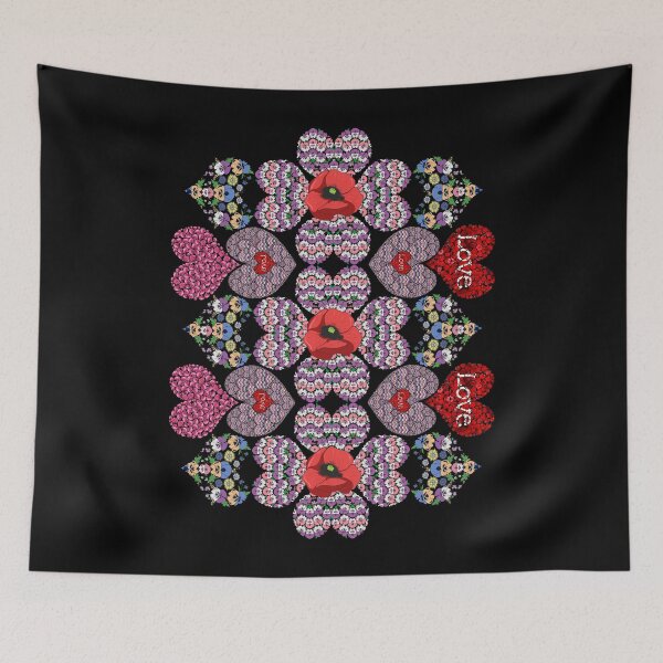 Item preview, Floral Ukraine Hearts Pop Art Tee Ukrainian Vyshyvanka Style designed and sold by r-silver.