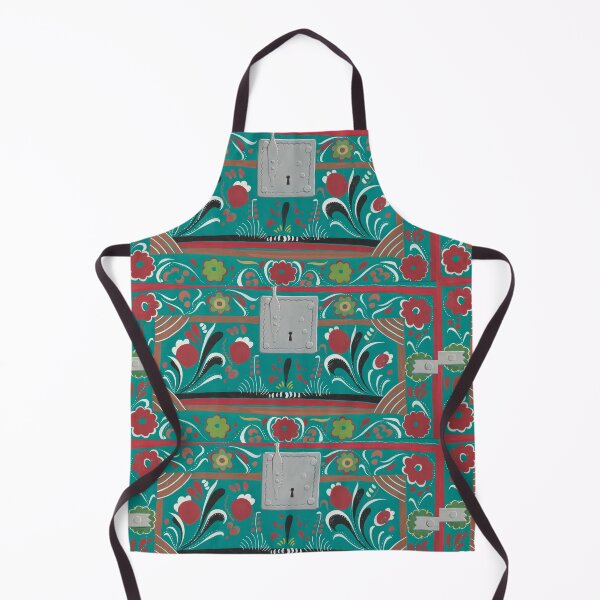 Item preview, TEAL RED LOCK & KEY designed and sold by POPVIDEOVAULT STORE.