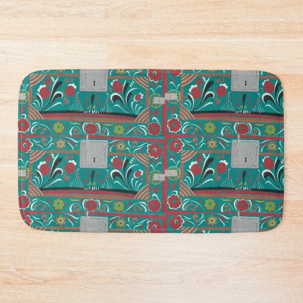Item preview, TEAL RED LOCK & KEY designed and sold by THE GOOD FIND.