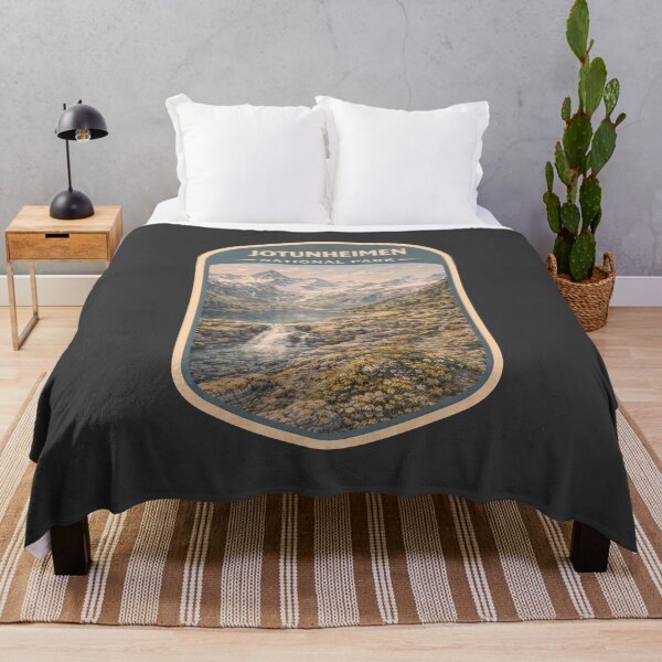 Item preview, Scandinavian Wilderness Mountain Landscape Vintage Nordic Nature Artwork designed and sold by PinUpPizzazz.