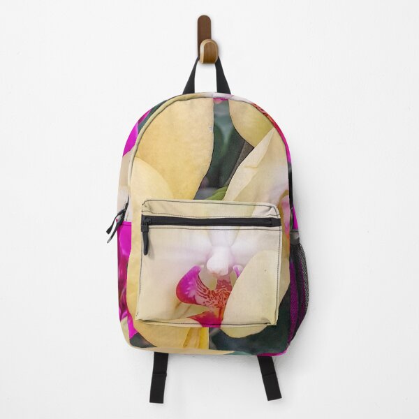 Item preview, Yellow Pink Center Phalaenopsis Orchid | Exotic Sunset Moth Orchid Fine Art Print designed and sold by Ross.A.Campbell.
