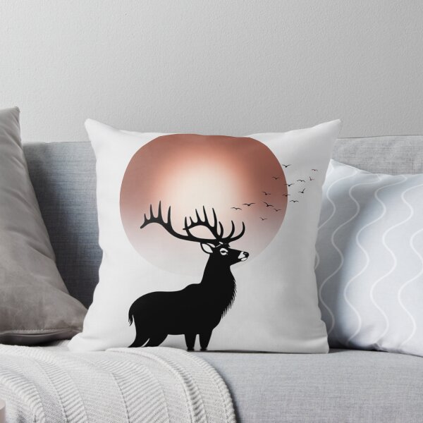 Item preview, Minimalist Deer Silhouette | Modern Wildlife Wall Art Print designed and sold by GalleryPeak.