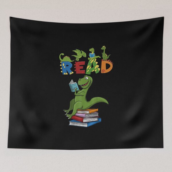 Item preview, Funny Reading Dinosaur T rex Dino Book Lover designed and sold by cass-vale-lab.